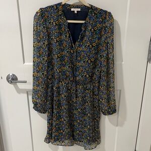 Skies Are Blue Multicolor Floral Long Sleeve Dress